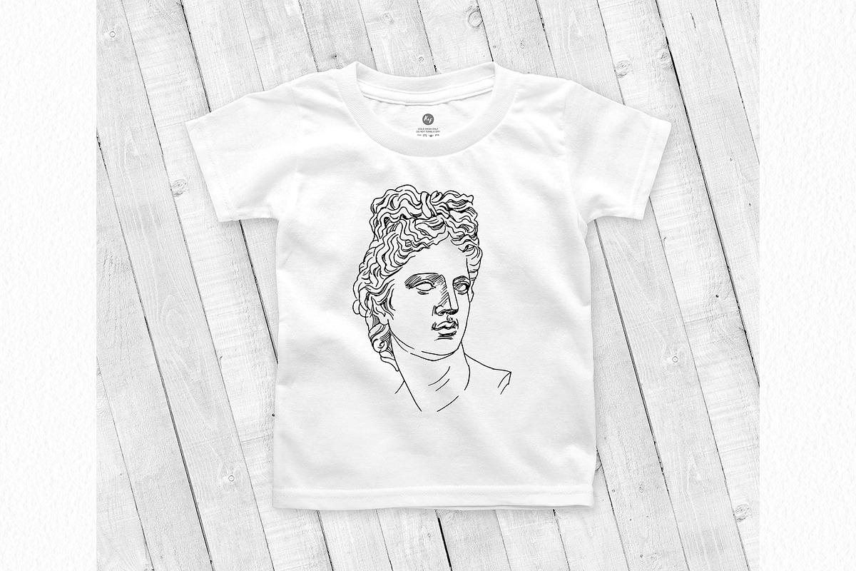 Classical sculpture clipart, an Illustration by ViktoriArt (Photo 8 of 8)