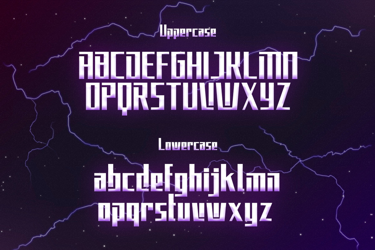 Elecstrom - Storm Display Font, a Font by Typefactoryco (Photo 2 of 9)