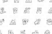 Smartphone Doodle Icons, an Outline Icon by Vectors Market (Thumbnail 8 of 10)