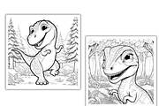 Awesome Dinosaur Coloring Book, an Education Illustration by Sourcedigi (Thumbnail 3 of 3)