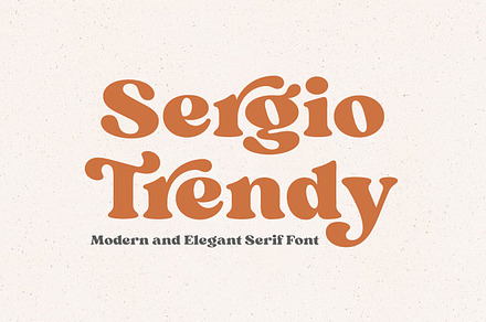 Sergio Trendy - Modern Serif Font, a Serif Font by Kulokale