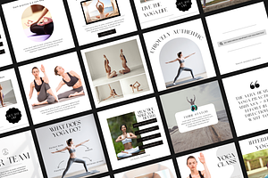 Yoga Canva InstagramTemplates