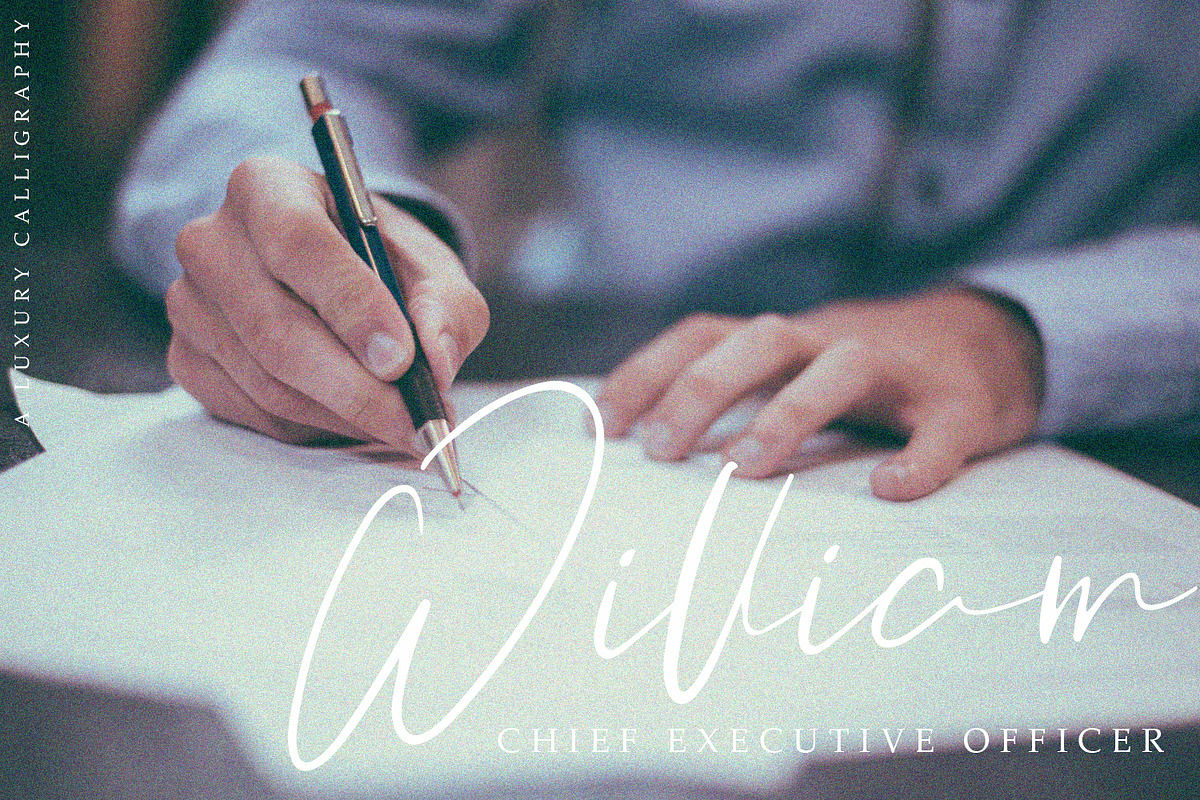 Orchest Luxury Calligraphy Font, a Script Font by Arendxstudio (Photo 9 of 10)