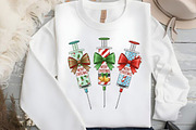 Christmas Nurse Syringe PNG, an Illustration by Black Bird Studio (Thumbnail 2 of 4)