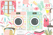 Cleaning, Household Chores, an Illustration by Mia's Graphic Design (Thumbnail 3 of 9)