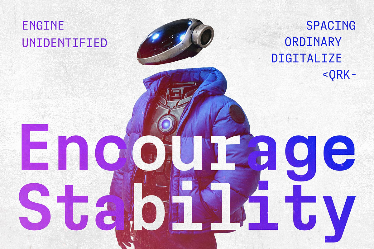 Cx Mono; 12 Fixed Width Fonts, a Sans Serif Font by Eko Bimantara (Photo 4 of 13)