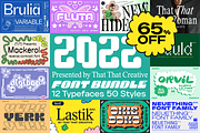 2022 Display Font Bundle, a Sans Serif Font by That That Creative (Thumbnail 1 of 45)