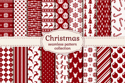 Christmas seamless patterns