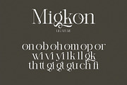 Migkon Modern Ligature Serif, a Serif Font by Alfinart (Thumbnail 7 of 7)