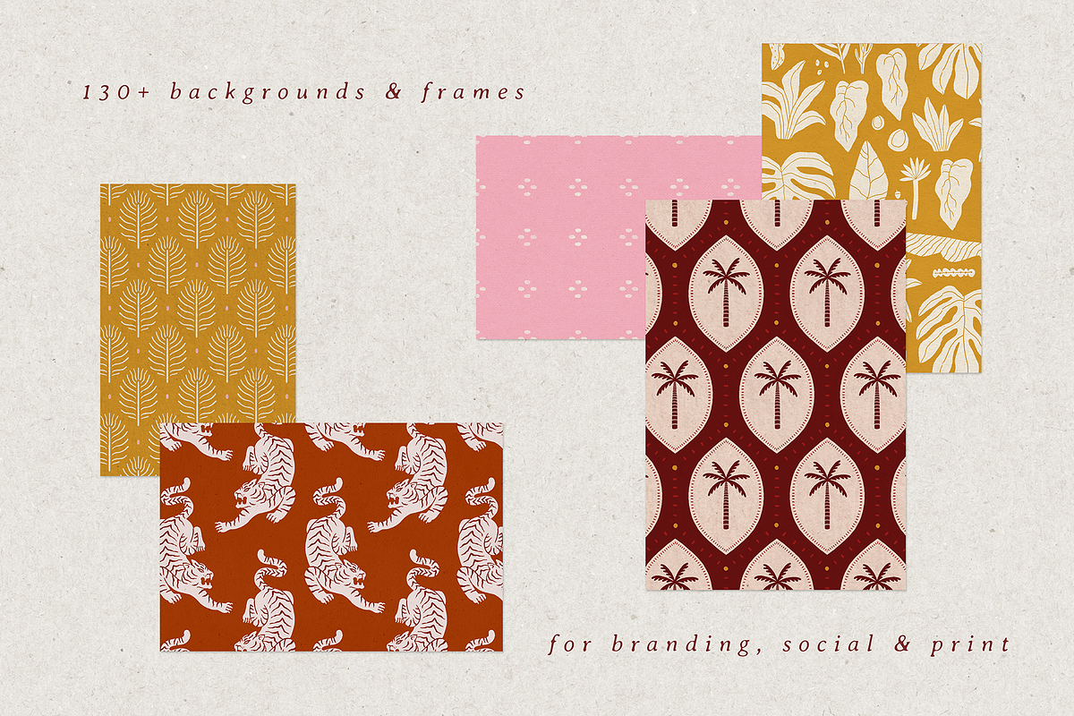 Terra bohemia. Backgrounds & frames, a Background Graphic by kondratya (Photo 2 of 14)