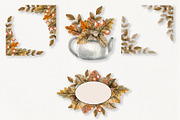 Cozy watercolor autumn, a Decorative Illustration by ViolettaKh (Thumbnail 2 of 5)