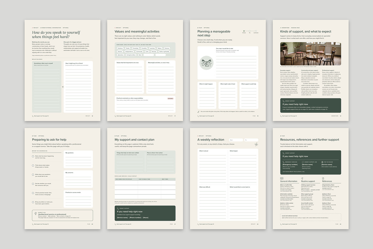 Mental Health Workbook Template, a Brochure Template by BrandPacks (Photo 4 of 6)