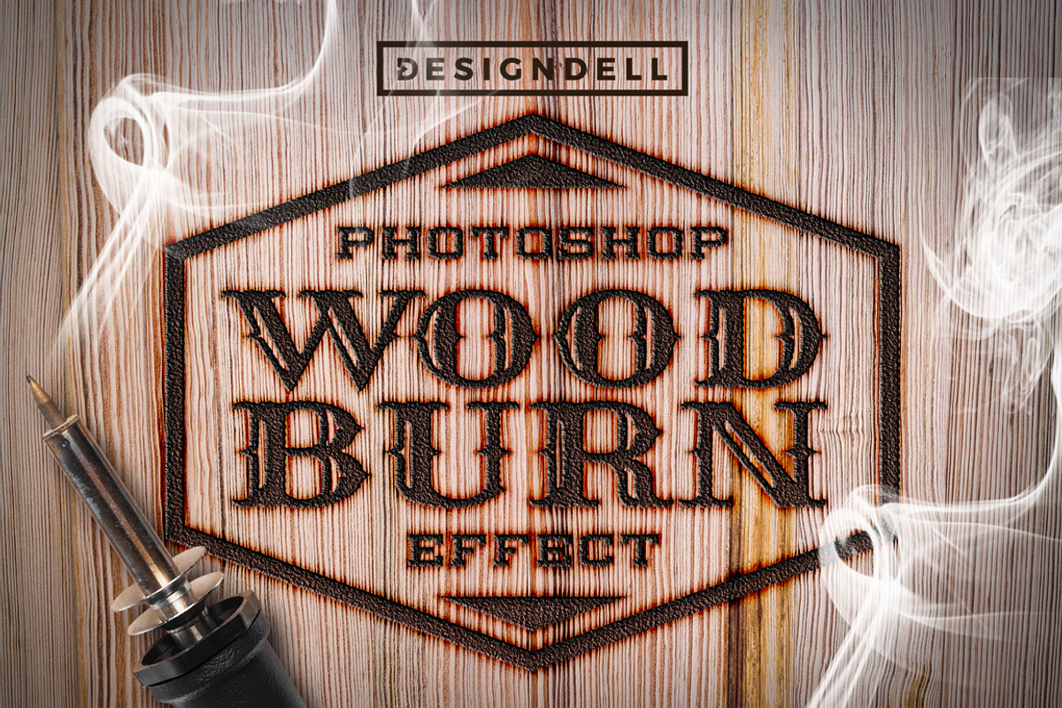 Wood Burn Photoshop Effects preview 6