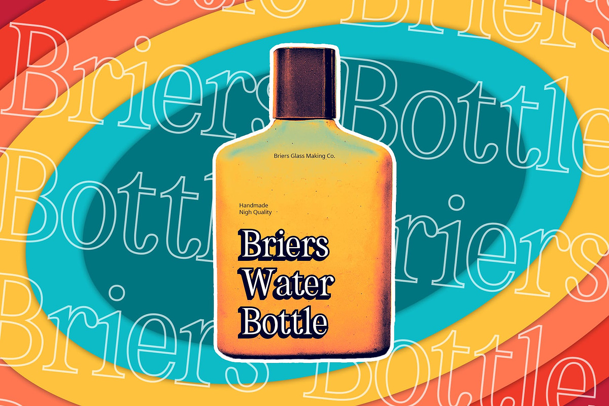 Asthetic 3D, a Serif Font by Craft Supply Co. (Photo 7 of 8)