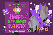 Happy Halloween Party, a Seasonal Illustration by Sketchetarian (Thumbnail 1 of 8)