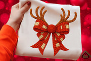 Faux Crochet Christmas Coquette Bow, an Illustration by Craft Nest (Thumbnail 1 of 7)