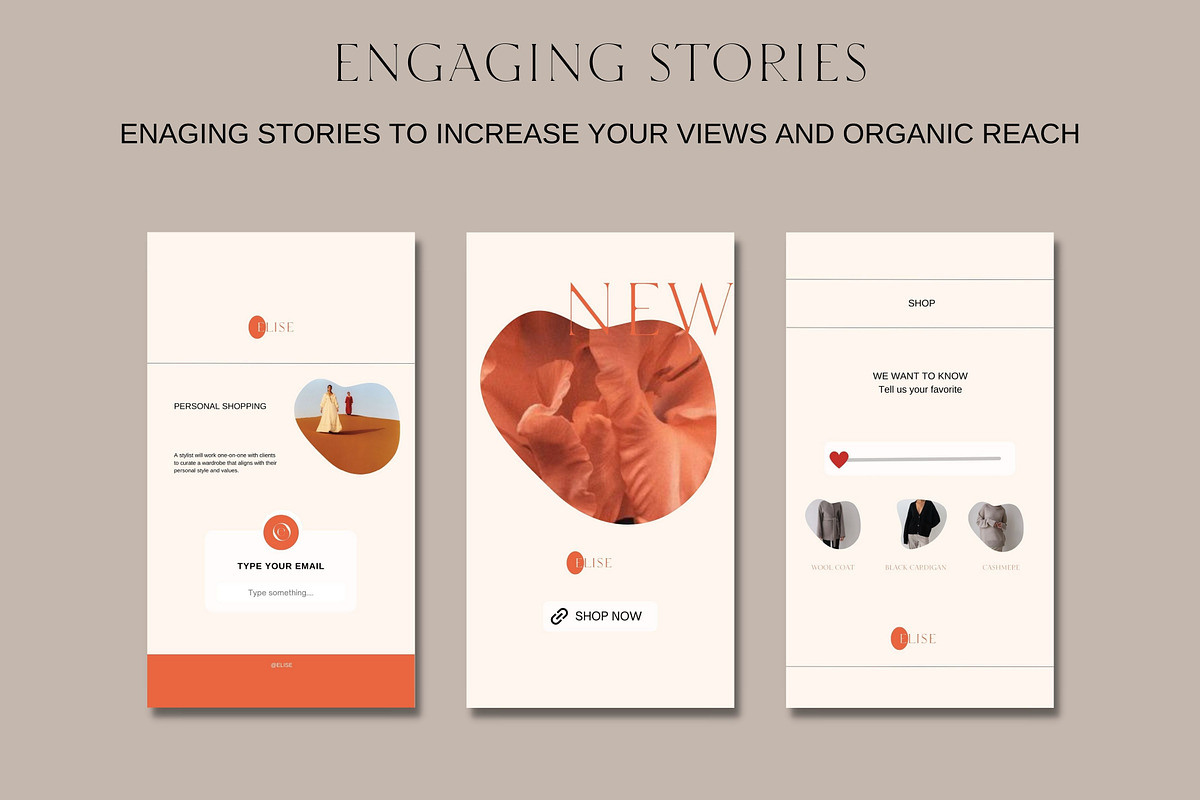 ELISE Aesthetic Canva Templates, a Social Media Template by Studio Suvelle (Photo 5 of 12)