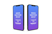 iPhone Mockup Template Set, an iPhone Mockup by DesignRushMarket (Thumbnail 4 of 11)