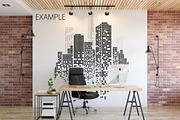 OFFICE Wall Mockup Bundle, a Print Template by Yuri-U (Thumbnail 5 of 15)