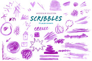Watercolor Scribble and Doodles, a Graphic by Corner Croft (Thumbnail 6 of 12)