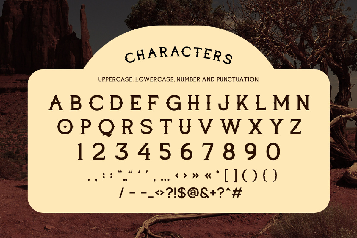 Jagged Spur – Western Typeface, a Slab Serif Font by Vadovastd (Photo 7 of 7)