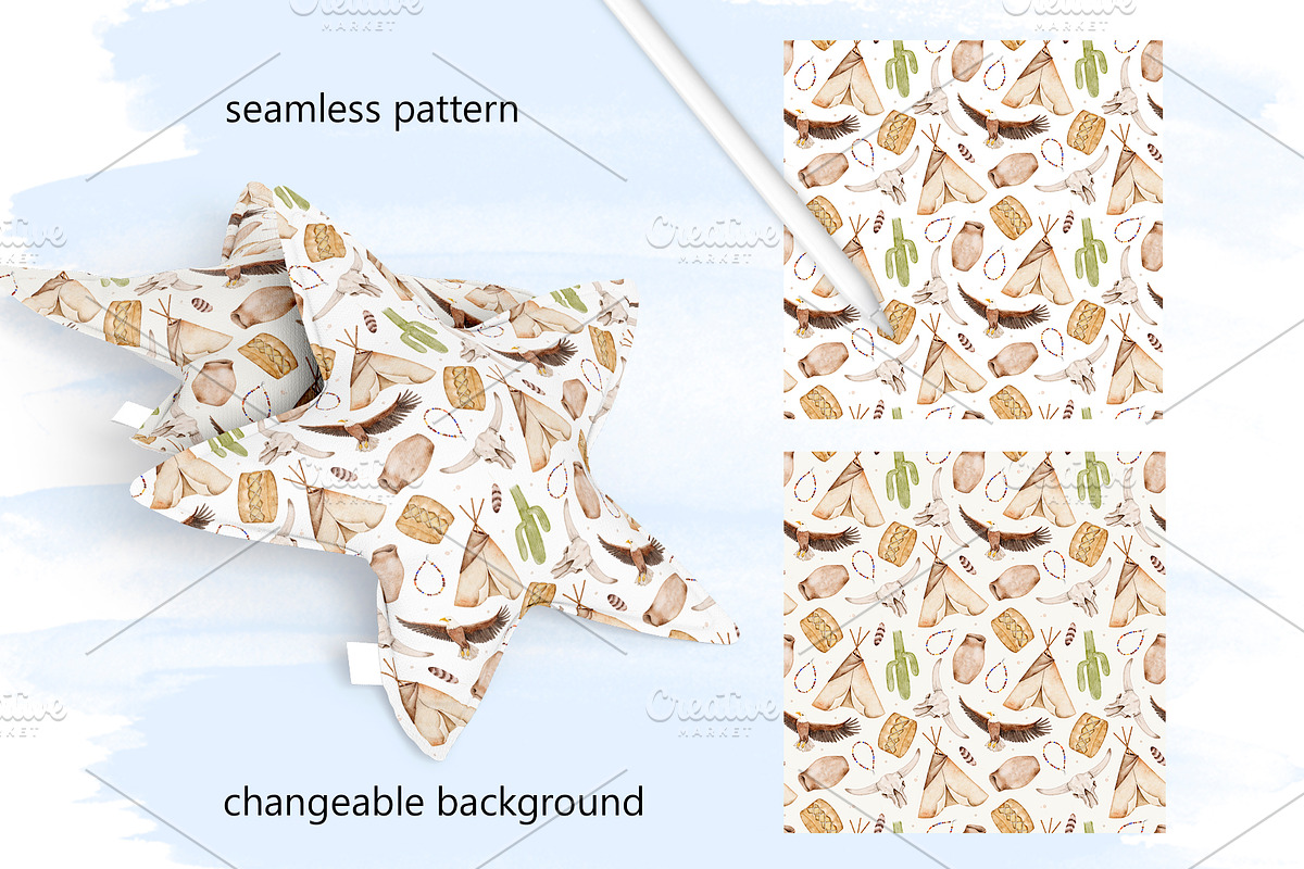 Native American Tribal Clipart, an Object Illustration by Eves_Aquadreams (Photo 7 of 7)