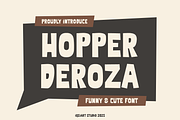 Hopper Deroza - Kids Font, a Sans Serif Font by Iqsiart Studio (Thumbnail 1 of 6)
