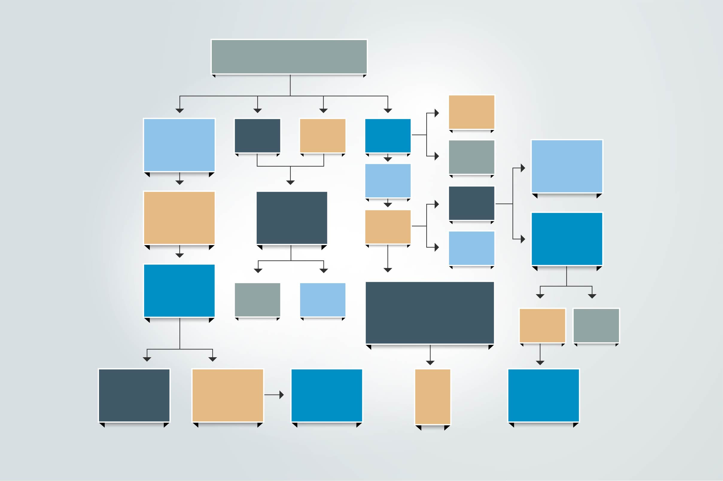 Fowchart, chart, scheme, diagram, a Work Illustration by VectorAN