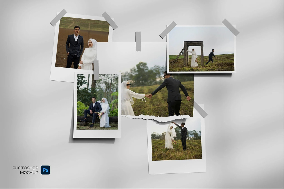 Photo Collage Mockup, a Product Mockup by Hubzway (Photo 1 of 3)