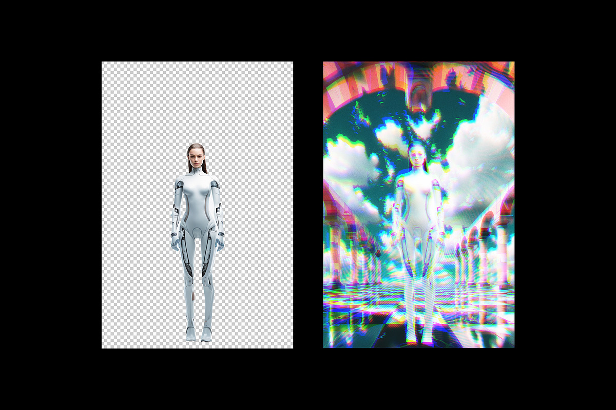 Psychedelic VHS Poster Effect, a Brushes & More by Design Squad (Photo 3 of 4)