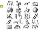 Playground Equipment Collection, an Object Graphic by RT Studio (Thumbnail 1 of 4)