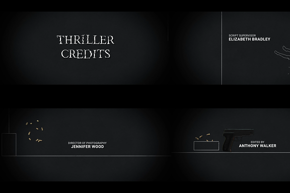 Thriller Credits Project For Pr Pro preview 2