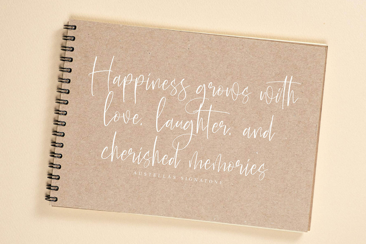 Austellas Caffetary, a Handwritten Font by operatype.co (Photo 9 of 14)