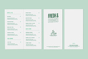 Restaurant Menu Mockup Two Fold, a Books & Magazine Mockup by Catkie - Digital Art (Thumbnail 6 of 7)
