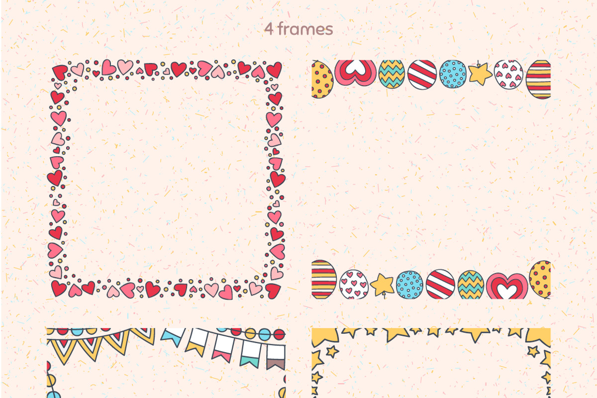 Happy Birthday! Clip Art Set, a Decorative Illustration by Fairy dreams (Photo 6 of 9)
