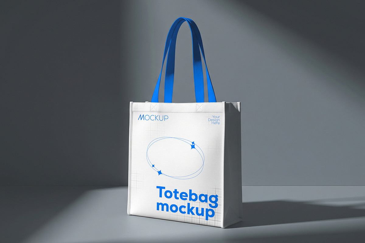 Minimal Hanging Tote Bag Mockup, a Product Mockup by graphypix (Photo 1 of 4)