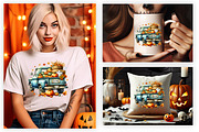 Pumpkin Truck Fall Harvest Clipart, a Seasonal Illustration by Creative Arslan (Thumbnail 2 of 3)