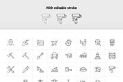 Construction line icon pack, an Outline Icon by Ragul Creates (Thumbnail 3 of 3)