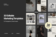 30 Editorial Canva Post Templates, a Marketing Template by With Faith & Love (Thumbnail 1 of 8)