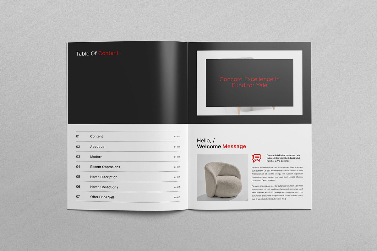 Product Catalog Template, a Brochure Template by KreateTribe (Photo 2 of 11)