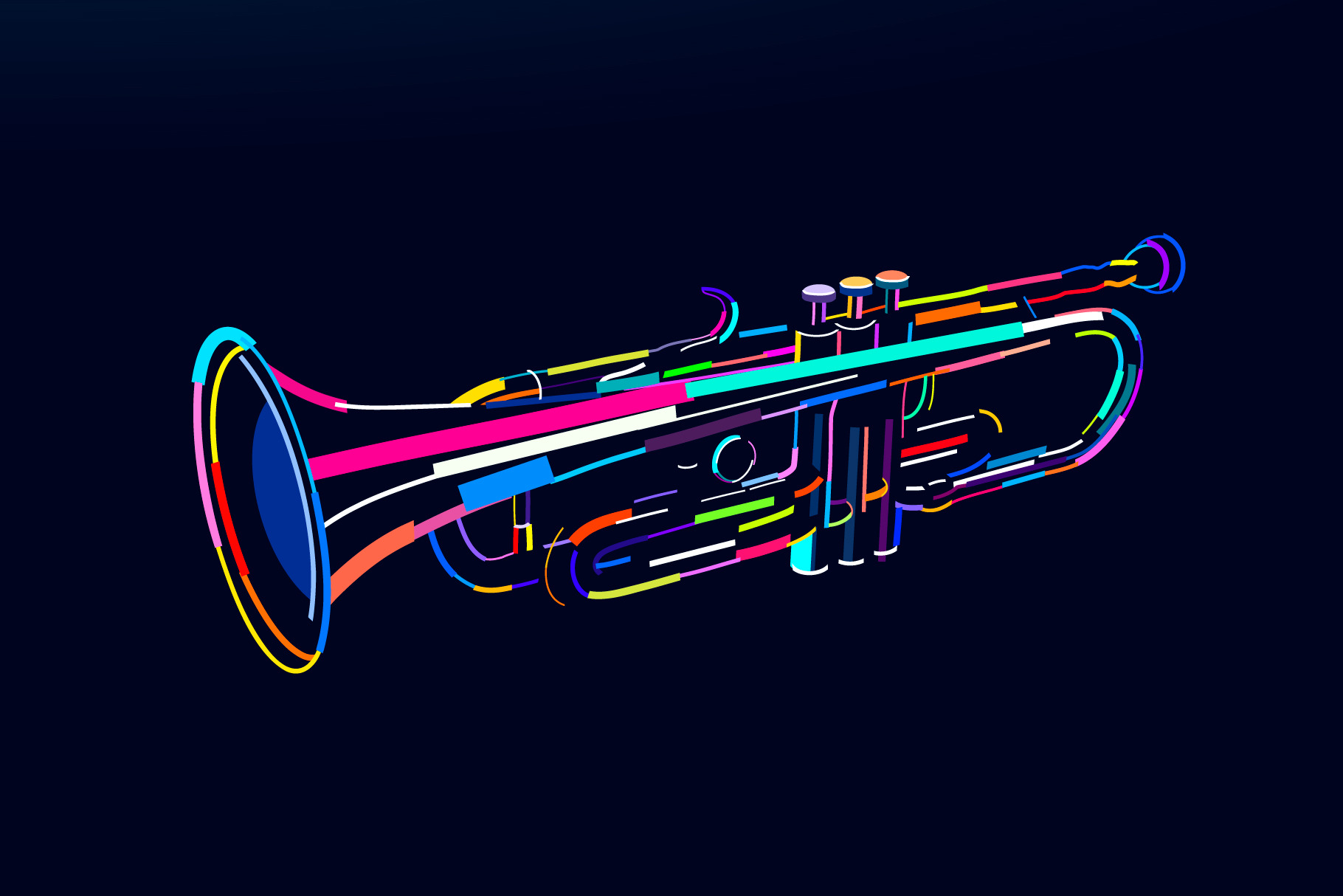 Trumpet Wind Musical Instrument by 3D Tai | Creative Market
