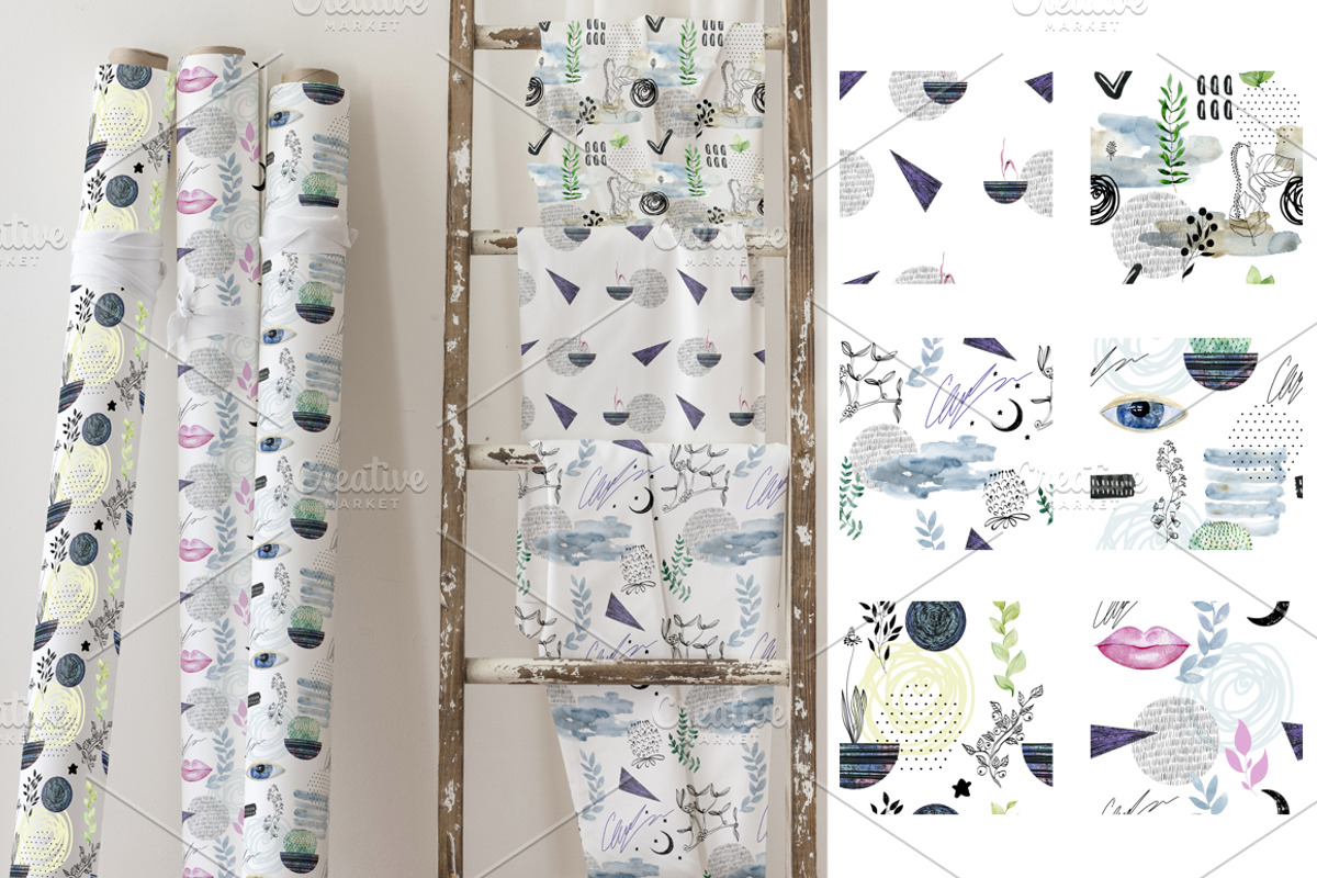 Abstract and floral collection., a Decorative Illustration by TaPilipa (Photo 10 of 13)