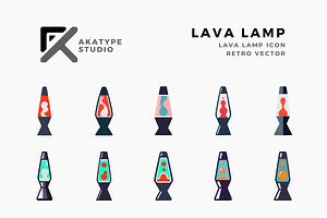 Lava Lamp Icon Vector, an Icon by Akatype Studio