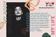 WMN Power | Spring Playful Font, a Font by Anna Zakharchenko (Thumbnail 5 of 17)