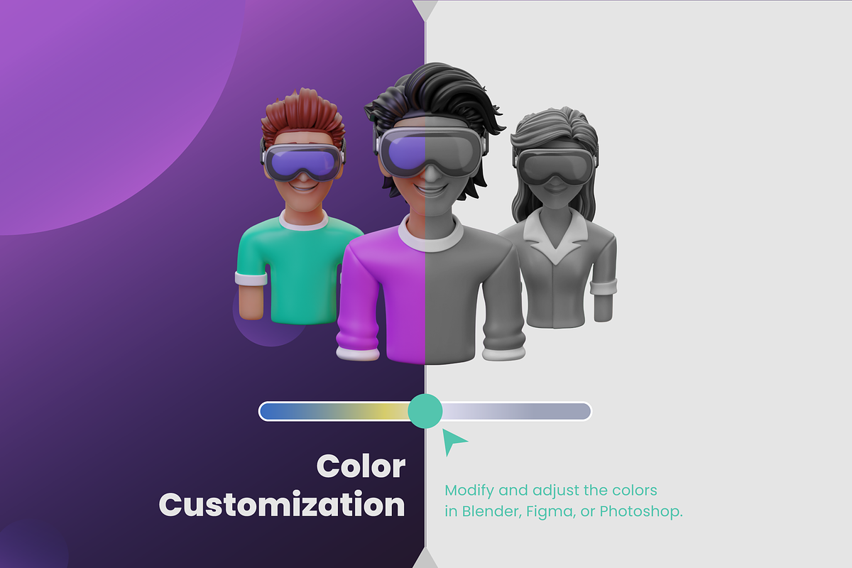 3D Simulated Reality Icon Set, an Object 3D Model by Flat Icons (Photo 2 of 8)