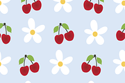 Cherries & Daisies Set of 7 Seamless, a Pattern Graphic by Amy Lynn Grover (Thumbnail 7 of 10)