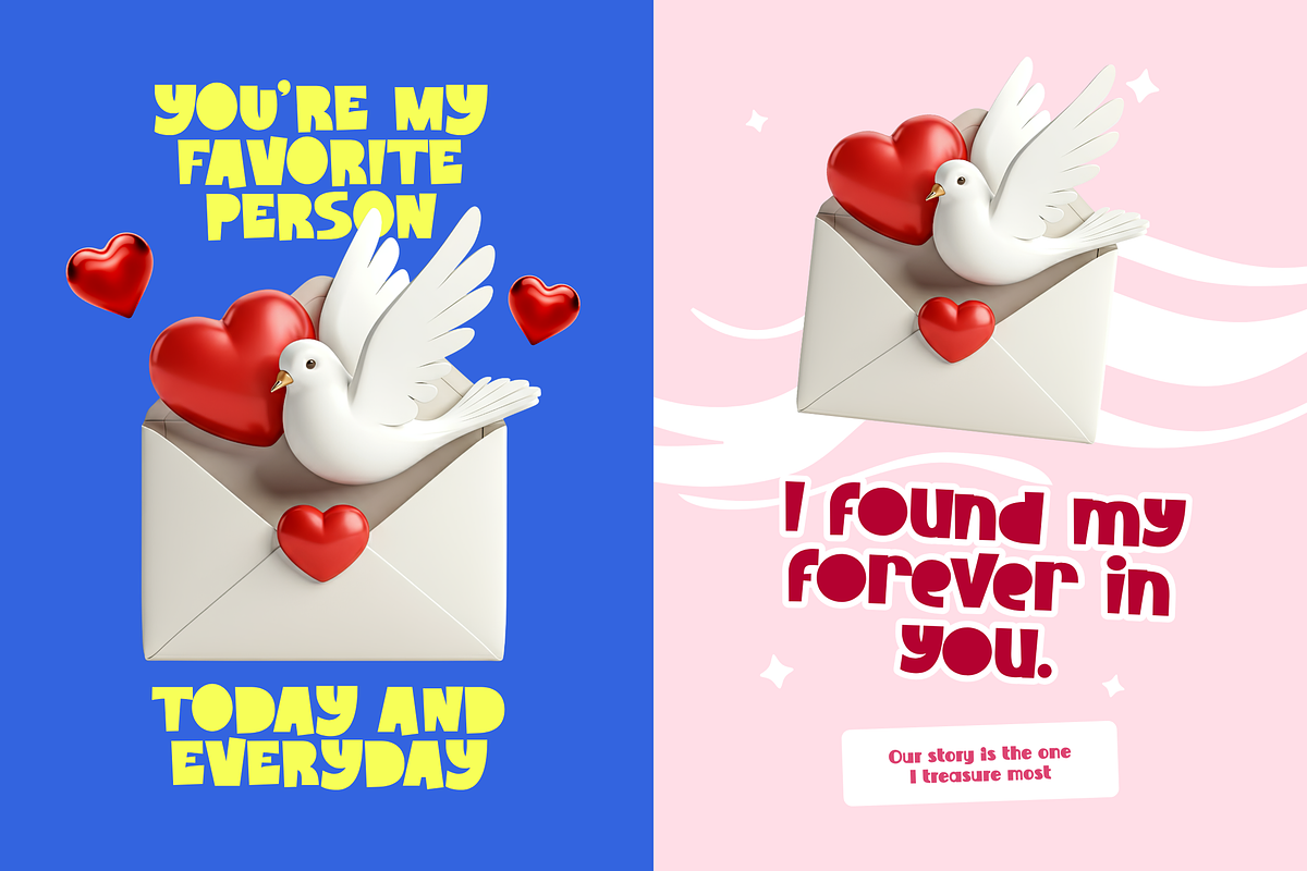 Love Birds - Cute Playful Font, a Handwritten Font by Imoodev (Photo 4 of 7)