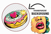 Pop Art Valentine Clipart, an Illustration by Libby Wishes (Thumbnail 3 of 9)