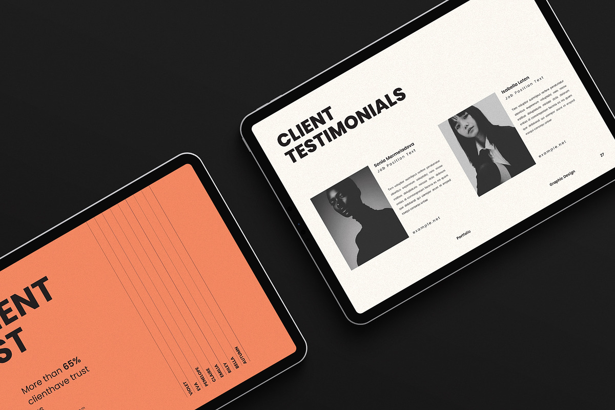 Graphic Design Portfolio Template, a Brochure Template by Studio Monova (Photo 11 of 12)