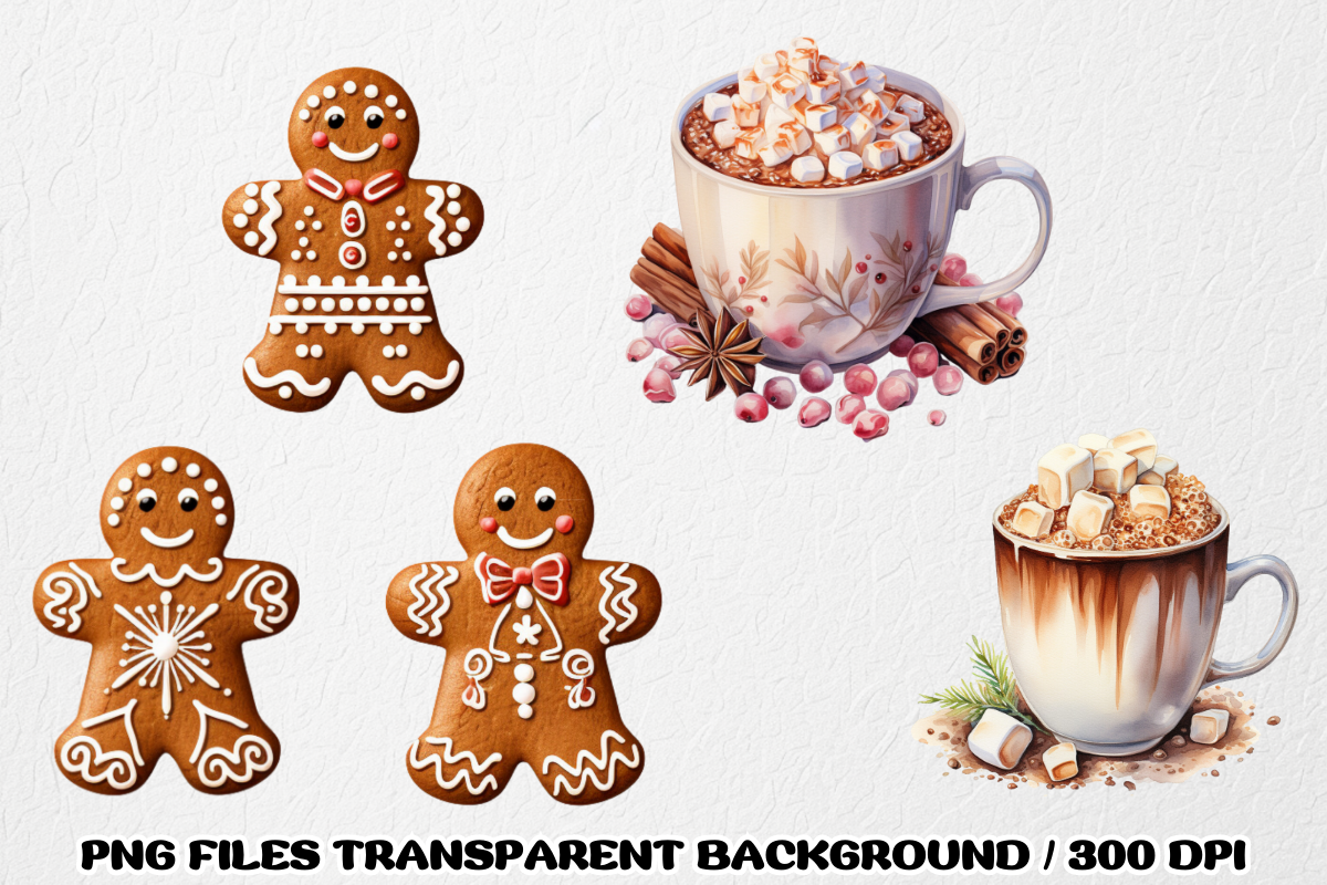 Watercolor Christmas Clipart Bundle, an Illustration by SindyPrintDesign (Photo 3 of 3)